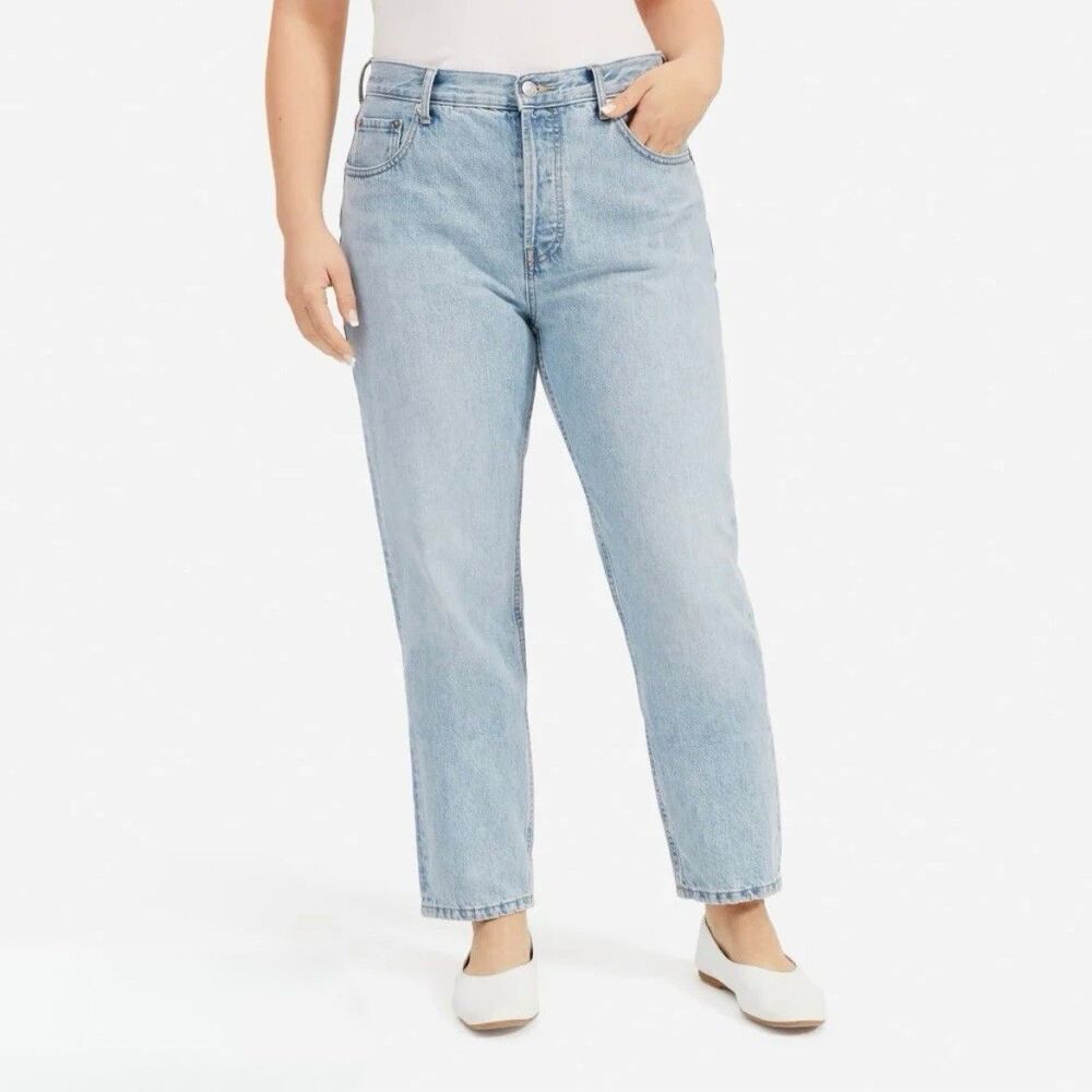 Everlane 90s Cheeky Jean Crop Organic Cotton Light Wash Size 30